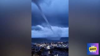 Incredible Waterspouts Swarm Italys Amalfi Coast  Natures Fury Unleashed [upl. by Ttocserp]