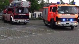 EchtAlarm  Feuerwehr Bad Neustadt rückt aus  Realeinsatz 150 J FF NES  brennt Baum nach Blitz [upl. by Ingaberg]