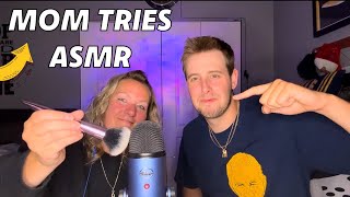 My Mom Tries ASMR For The First Time SHE’S A NATURAL [upl. by Flory]