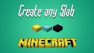 Minecraft  Turn Any Block Into HalfSlabs [upl. by Eibreh]