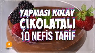 Yapması Kolay Çikolatalı 10 Nefis Tarif  Onedio Yemek  Tatlı Tarifleri [upl. by Illom245]