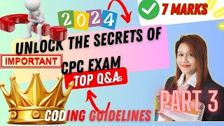 CODING GUIDELINES for CPC EXAM  Medical Coding [upl. by Zales393]