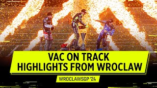 HIGHLIGHTS Vaculik Masters the WroclawSGP 2024  FIM Speedway Grand Prix [upl. by Anthiathia]