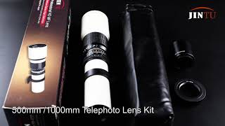 JINTU 500mm1000mm Super Telephoto Lens Feature Review [upl. by Friedberg684]