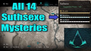 Assassins Creed Valhalla All Suthsexe Mysteries Locations guide [upl. by Eerrehc]