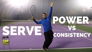 Tennis Serve Lesson  Power vs Consistency  Top Tennis Training [upl. by Conrad]