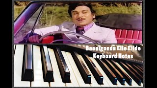 Baanigondu Elle ellide song Keyboard Notes Piano lyrics in description ↓↓ [upl. by Ingram514]