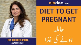 Hamla Hone Ka Tarika Ghiza Urdu HindiDiet To Get Pregnant Fast  Fertility Food Pre Pregnancy Diet [upl. by Inaoj210]