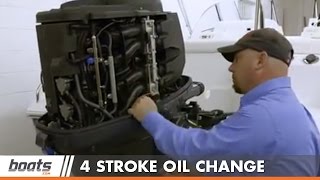 How to Change Engine Oil on FourStroke Outboard [upl. by Thorpe]