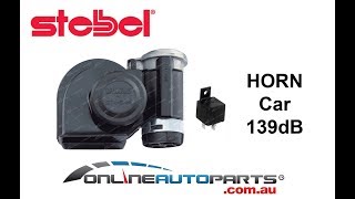 Air Horn Kit 12volt Stebel Nautilus Black Car Loud 139dB Brand New Electric [upl. by Yffub555]