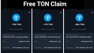 How to Claim Your Free TON  TON Mining  Daily 1 TON Earnings Without Any investment ✅ [upl. by Ortrude]