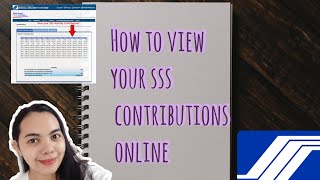 HOW TO VIEW YOUR SSS CONTRIBUTIONS ONLINE sssonline ssscontribution [upl. by Animor]