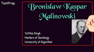 Bronislaw Malinowski  Kula Ring  Magic Science and Religion  Needs Theory of Culture [upl. by Prudy]