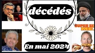 des célébrités qui sont décédés en mai 2024 [upl. by Jeminah]