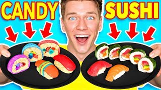 Making FOOD out of CANDY Learn How To Make DIY Edible Candy vs Real Food Challenge [upl. by Cristine244]