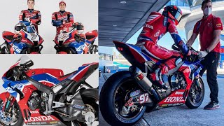 HRC WorldSBK Honda CBR1000RRR testing 2022 [upl. by Eirret460]