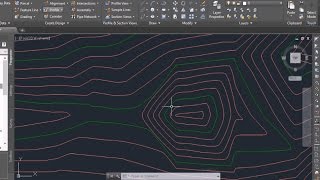 Autocad Civil 3D Import points and Create contours  surface [upl. by Yl]