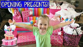 GRETCHENS 4TH BIRTHDAY MORNING  OPENING PRESENTS [upl. by Gariepy991]