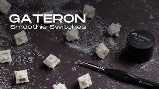 Gateron Smoothie Switches Sound Test  NEW Full Pom Linear [upl. by Aihsirt553]