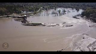 Sanford Michigan  Dam Failure Aftermath Drone Footage [upl. by Ardnahs]