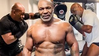 Mike Tyson • ALL 2024 COMEBACK TRAINING CLIPS COMPILATION from WEEK 1 vs Jake Paul at AGE 57 [upl. by Repmek670]