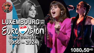 Luxembourg 🇱🇺 in Eurovision Song Contest 19562024 [upl. by Anail]