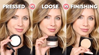 Powders 101 Whats the difference between loose pressed setting and finishing powders  TOP Faves [upl. by Earehs]