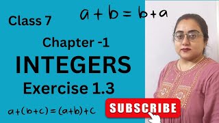 Chapter 1 Integers  Exercise 13  Class 7  New Book [upl. by Beesley264]