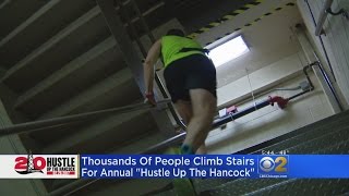 Thousands ‘Hustle Up The Hancock’ To Fight Lung Disease [upl. by Castillo]