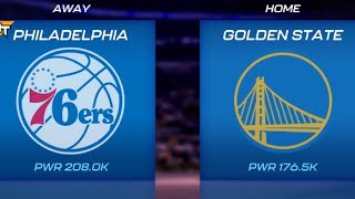 Philadelphia 76ers vs Golden State Warriors on 7th Aug 2024  NBA 2K Mobile Basketball Game [upl. by Normalie129]