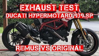 Ducati Hypermotard 939 Remus Black Hawk Test EURO4 [upl. by Zimmer842]