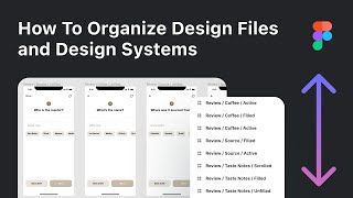 How To Organize Figma Product Design Files and Design Systems Tutorial [upl. by Erb]