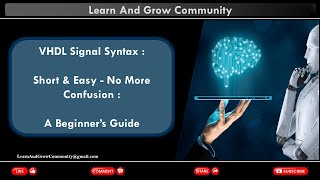 VHDL Tutorial  What is VHDL Signal and Signal Syntax  A Beginner’s Guide 9 Min [upl. by Cord356]