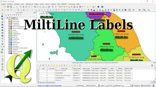 QGIS Multiline labels and multistyle [upl. by Bren380]