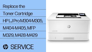 Replace the Toner Cartridge  HP LaserJet Pro M304M305 M404M405 MFP M329 M428M429  HP Support [upl. by Consolata]