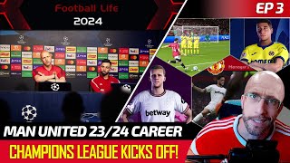 TTB MAN UNITED CAREER EP3  CHAMPIONS LEAGUE NEW GAMEPLAY UPDATE MAN UNITED RANT AND MORE [upl. by Ereveniug]