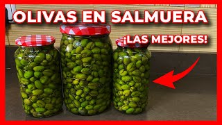 ✅Te ENSEÑO a PREPARAR OLIVAS PARTIDAS en SALMUERA SAL GRUESA 🚀 [upl. by Pentheam625]