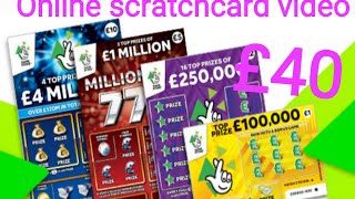 SANDWELL MOBILES ONLINE SCRATCHCARDS £40 [upl. by Ahsimal]