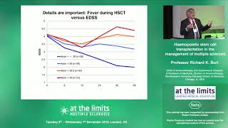 Prof Richard K Burt  Haemopoietic stem cell transplantation in the management of MS [upl. by Icnan]