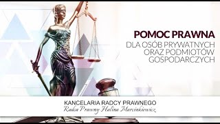 Pomoc prawna Orneta Radca Prawny Halina Marcinkiewicz [upl. by Aurora950]