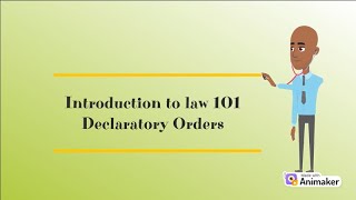 What are Declaratory Orders [upl. by Enyahc564]