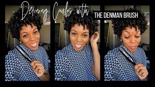 Defining Natural Curls with the Denman Brush [upl. by Marmawke150]