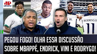 quotQUÊ VOCÊ TÁ LOUCO O Mbappé no Real Madrid vaiquot DEBATE FERVE sobre Endrick Vini e Rodrygo [upl. by Rehpotsyrhc]