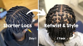 Locs Journey For Men Compilation ✨ 8 Dreadlocks Transformation From Day 1  Up To 2 Years  Tips 📝 [upl. by Lewse]