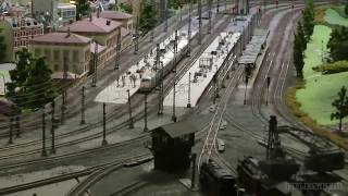 Model Railway Layout in HO scale with High Speed Trains from Germany [upl. by Zerelda]