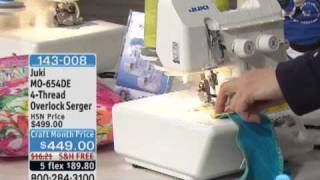 Juki MO654DE 4Thread Overlock Serger [upl. by Mapel769]