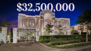 Touring a 32500000 MEGA MANSION Designed for ROYALTY  Dubai Hills [upl. by Olivero282]