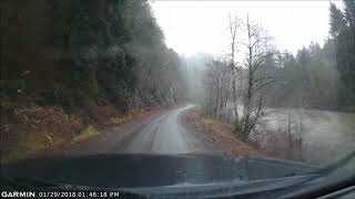 Nehalem river road in a rain storm [upl. by Esidnak]