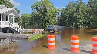 08102024 Effingham County GA  Significant Flooding  50 Structures Inundated  Boats Transport [upl. by Atikat]