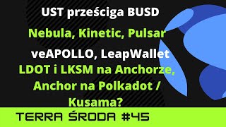 Terra Środa 45 UST prześciga BUSD  Współpraca z ekosystemem Polkadot  Kinetic Nebula Apollo [upl. by Ennahgiel]